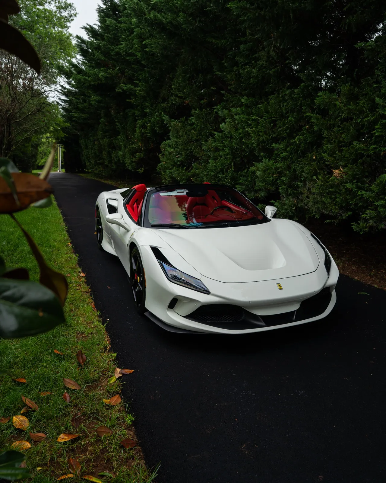 White Ferrari F8 Spider — featured vehicle at Precision Detailing